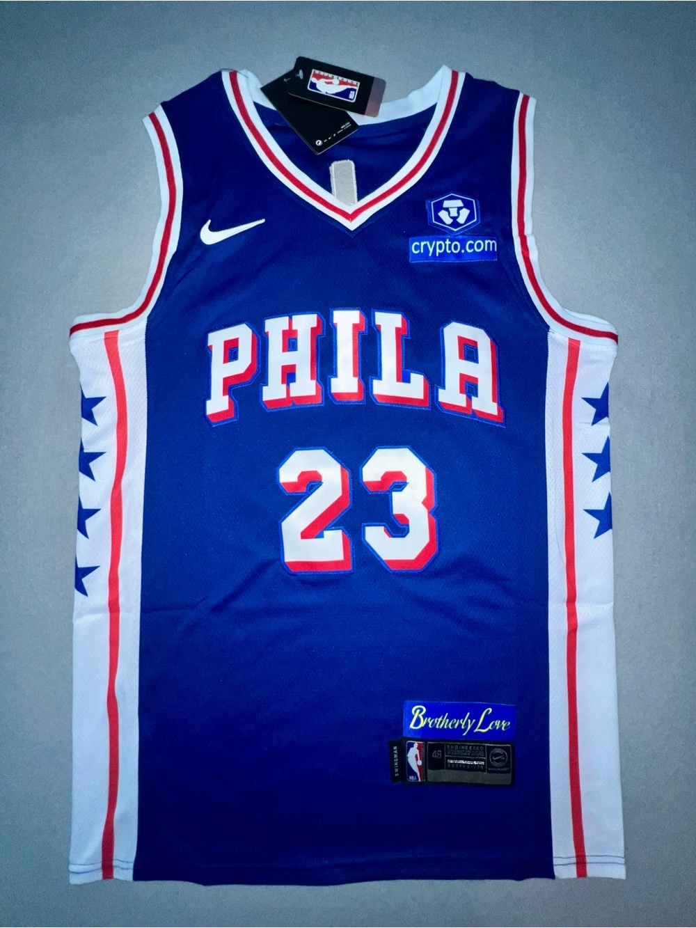 Philadelphia 76ers LeBron James Nike Swingman Jersey Size 48 Medium